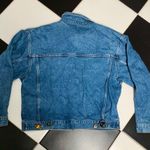 The Limited Vintage 90s  Jewel Buttons Denim Jean Jacket Jewel Tone Bejeweled szM Photo 4