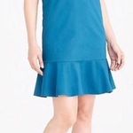 J.Crew Mercantile Turquoise Ruffle Tank Dress Photo 0