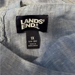 NEW! Lands’ End denim maxi dress size 1X Blue Photo 8