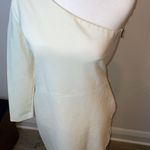 Veronica Beard Retail $500 Aspen White one shoulder long sleeve dress size 10 Photo 3
