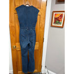 We The Free Free People Denim Jumpsuit Size 2 Blue Sleeveless Utility Coverall Photo 2