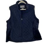 Van Heusen Navy Blue Wind Breaker Design Vest Jacket Women’s Size XXL Coat Style Photo 0