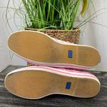 Kate Spade X Keds Pink White Floral Embroidered Print Lace Up Sneaker Shoes 8.5 Photo 3