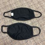 2 Black Double Layer Face Masks NWOT Photo 1
