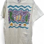 Vintage Fish Graphic Tee Dress White Photo 0