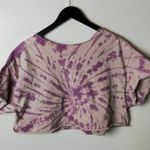 Oversized Metallica T Shirt Crop Top Metal Rock Band Skull Eyes Tie Dye Graphic Size L Photo 2