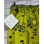 Urban Outfitters Mía Lee Exclusive Printed green Satin Pant retro small. Photo 6
