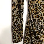 Francesca's June & Ivy Tammy Ruched‎ Leopard Dress Size Medium Brown Photo 5