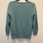 J.Crew  Light Blue 100% Cashmere Zip Cardigan. Size Medium. Photo 4