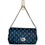 Coach  Mini Ruby Crossbody Bag Badlands Floral Midnight Navy Blue Clutch Wristlet Photo 14