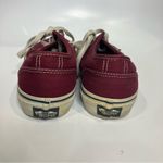 Vans maroon lace up sneakers unisex sizing men’s size 7 women’s size 8.5 casual Photo 4