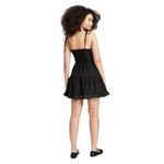 Wild Fable  Black Swiss Dot Tiered Ruffle Mini Dress Spaghetti Strap Photo 1