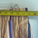 Soft Surroundings  ladies Striped Multicolor Shorts linen blended size medium Photo 4