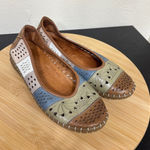 Spring Step Elancer Brm Women's US 8 EU 39 Leather Patchwork Ballet Flats Photo 0