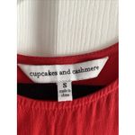 Cupcakes‎ and Cashmere Women's XS Red Sleeveless Fringe Hem Top Chic Photo 2