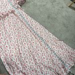Sister Jane Women’s Floral Maxi Dress Side Cutout Puff Sleeve Milkmaid Pink M+ White Size undefined Photo 15