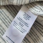 Faherty  Naomi Grey Striped Long Sleeves Button Down Linen Blend Shirt Size Small Photo 8