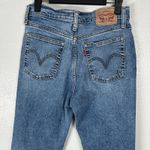 Levi's  Womens Size 28x28 Wedgie Straight Button Fly Medium Wash Denim Photo 4