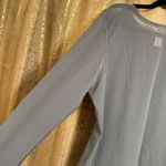 Victoria's Secret  Sport Gray Long Sleeve Sheer Back Active Top Large Photo 4