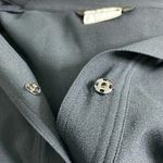 Max Mara  Weekend Marine Navy Shirt Dress Long Sleeve Button Down Photo 7