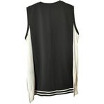 Worthington Women's Black and White Sleeveless Dress Blouse Top Sz M Photo 4