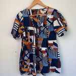 Anthropologie PORRIDGE {} |Ventura Abstract Blouse sz XS Photo 0