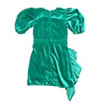 RHODE Mini Velvet Pia Dress in Green, Size US 0 Green Photo 6