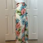 See You Monday  Floral Tropical Wide Leg Rayon Jumpsuit Size XL. E99 Photo 7