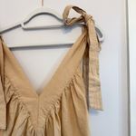 Tan Bow Strap Dress Photo 1
