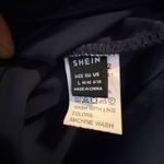 SheIn Navy blue Crochet Lace Blouse large Photo 2