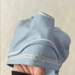 Alo Yoga Alo Airbrush Heart Throb Sports Bra - Seashell Blue White XS Photo 5