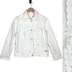 BLANK NYC  Eyes on You Denim Trucker Jacket White size XS Photo 1