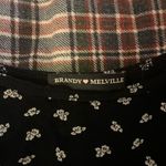 Brandy Melville Black and White Floral  Cropped Tank Photo 3