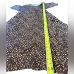 Garnet Hill  Faux Wrap Maxi Dress Brown Stretch Tencel Jersey V Neck Womens Large Photo 10