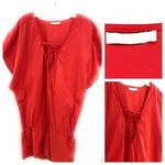 Indah  Shorts Romper‎ Red Photo 1