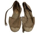 Schutz Taupe Laceup Espadrille Flats w/ Dustbag Size 7 Photo 1