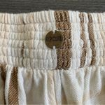 Rip Curl  Shorts Elastic Waist Brown Tan Cream Stripe XL Photo 5