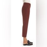 Theory  Treeca 2 Betoken Wool Blend Pants‎ in Burgundy Size 4 Photo 1