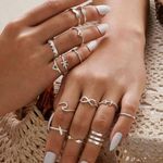 Urban Outfitters  14pc goddess ring set Photo 0