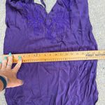 Victoria's Secret VTG  Gold Label Silk Floral Embroidered Slip Dress Purple Small Photo 8