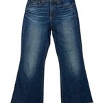 Veronica Beard Sandi Cropped Flare High Rise Jeans in Dark Vintage Wash Size 28 Photo 0