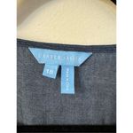 Draper James  Reba Chambray Wrap Dress Dark Wash 18 Photo 4