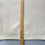 Ralph Lauren LAUREN  L Women Cream Cotton Ribbed Knit Pullover Sweater Crewneck Photo 7