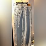 ZARA NWT high waist wide legs distressed seams 💙 Photo 7