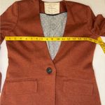 Anthropologie cartonnier burnt orange v neck blazer size XS. #352 Brown Photo 7