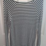 American Eagle  Black Striped Long Sleeve Shirt Photo 1