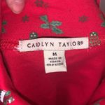 Carolyn Taylor  red Christmas stockings turtleneck top Photo 6