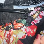 Vibrant Floral Long Sleeve Dress Pink Size L Photo 2