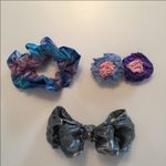 5 pieces of colorful fancy Y2K hair accessories black pink gray purple and blue Photo 8
