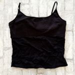Derek Heart VTG Y2K Black Lace Crop Tank Top Built In Bra Goth Romantic Sz L Photo 1